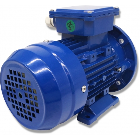 SILNIK ELEKTRYCZNY Z KOŁNIERZEM 0,37kW 400V 1390obr WAŁEK 14mm 3-FAZOWY